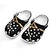 Meaudiwes Fashion Beach Pool Slippers Toddler Slides Sandals Children Water Shower for Boy Black Marble Gold Texture