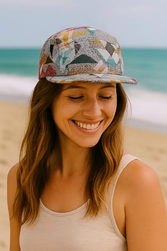 Image of 5 Panel Camper Hat | Multi-Color Unique Designs | Caps for Men & Women | Large or X-Large