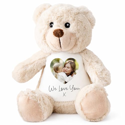 Image of Personalised Teddy | Personalised Photo Teddy | Picture Teddies | Custom Gift for Birthday | Photo Gifts | Kids Gift, Girlfriend Gift, Personalised Teddies