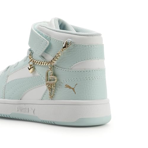 Image of PUMA Kids' Rebound Layup Mid Hook and Loop Sneakers