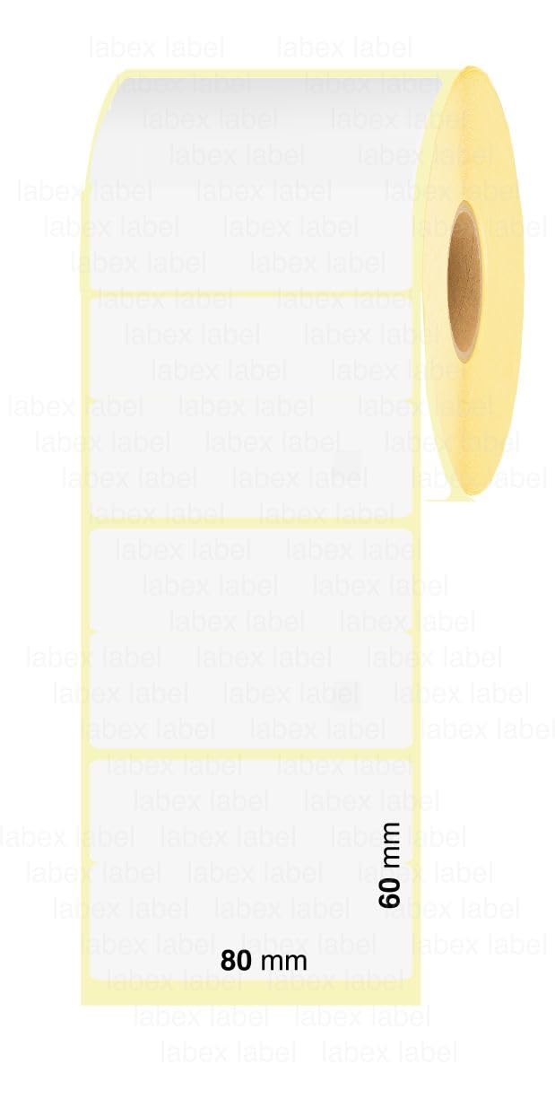 Étiquette Thermique Direct 80x60 mm | Étiquettes D’expédition - Thermiques Adhésives - 3 Rouleaux - 1500 Étiquettes Professionnelles