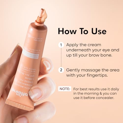 mCaffeine Kombucha Tea Under Eye Cream SPF 30+ PA++++ Reduce Fine Lines, Wrinkles & Dark Circles | Caffeine, Vit C & Peptides to Reduce Puffiness &... - Image 5