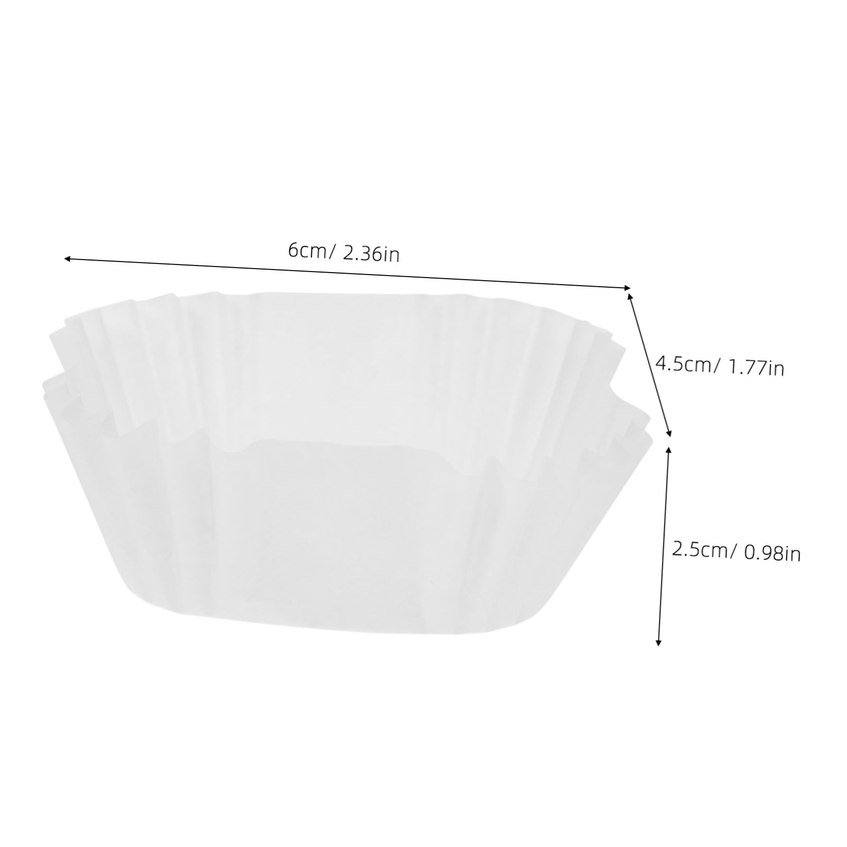 OUNONA 3000 Piezas Unidades Moldes Cuadrados para Mini Cupcakes Papel Apto para Alimentos Antiadherente para Muffins Pasteles y Mooncakes Cocina y Repostería