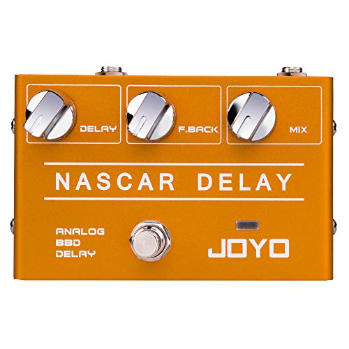 Joyo Analog Delay Effect Pedal R Series Vintage Warm Natural Sound For Sentimental Electric Guitar Solo (Nasscar R-10) #TOP1