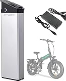 Faltbarer Akku für Elektrofahrrad, 48 V, 52 V, 17,5 Ah, 15 Ah, 13 Ah, Lithium-Ersatz, mit Ladegerät und BMS für Motor-Scooter-Kit