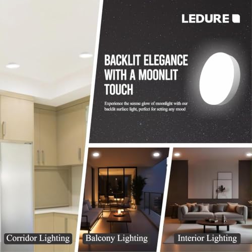 Image of LEDURE 24W LED Surface Light|Energy Efficient LED Downlight|CoolWhite Pack-1