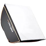 Lieferumfang: 1x Walimex Pro Softbox Orange Line 90x90cm Broncolor Softboxadapter