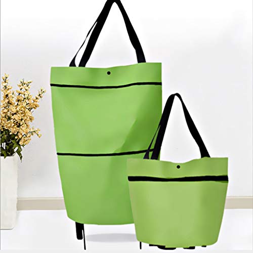 QWZ Einkaufstrolley Faltbare Einkaufstrolleys Klappbar Mit Rädern Van Tragbarer Trolley-Einkaufstaschen… – Bild 6