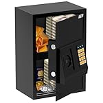 ZENO Large Digital Fireproof Safe Box - 45L Money Safe With Digital Keypad - Perfect for Home Office Hotel Business Jewellery Gun Cash Use