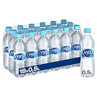 ViO Bio Wasser Still - Natürliches Mineralwasser ohne Kohlensäure - mit weichem Geschmack - Stilles Wasser in umweltfreundlichen, 100 % recycelbaren Einweg Flaschen (18 x 500 ml)