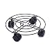 Produktbild 40cm Pflanzen Caddy Pflanzenroller Metall Blumentopf Ständer Rund Blumenroller Kübelroller Plant Stand für Innenbereich Außenbereich