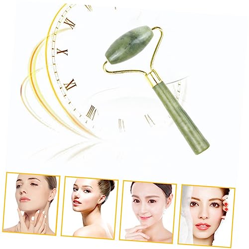 Beatifufu 5 Stück Augenmassagegerät Aus Natürlichem Schmuckstein Und Schönheitswerkzeug Für Hautpflege Gesichtsrollwerkzeug Für Anti-aging Grün