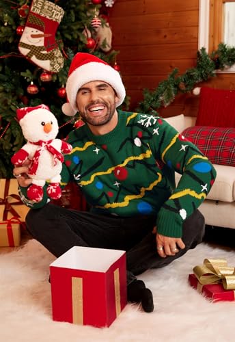 Christmas Tree Sweater with Hanging 3D Baubles - Image 6