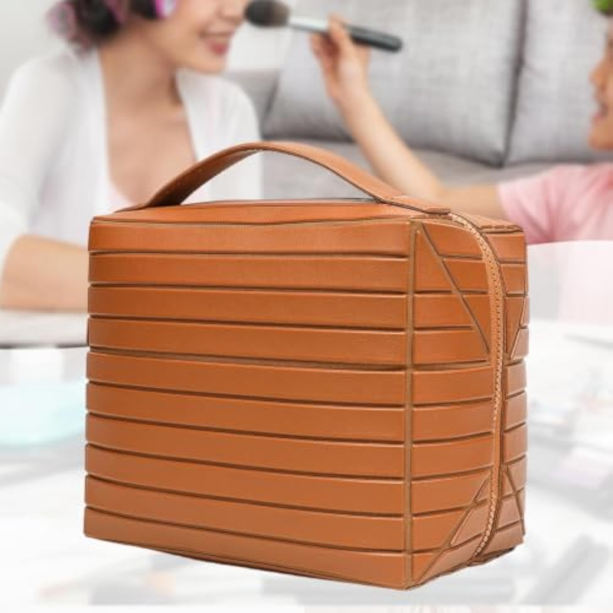 Large Capacity Water Resistant Makeup Organizer