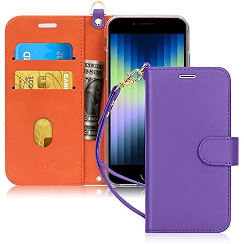 FYY iPhone SE/7/8 Leather Wallet Case Cover