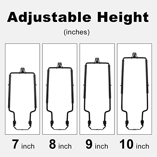 image for Qc Lamp Shade Harp, 7 8 9 10 inch Adjustable Lamp Harp Kit, Hardware P