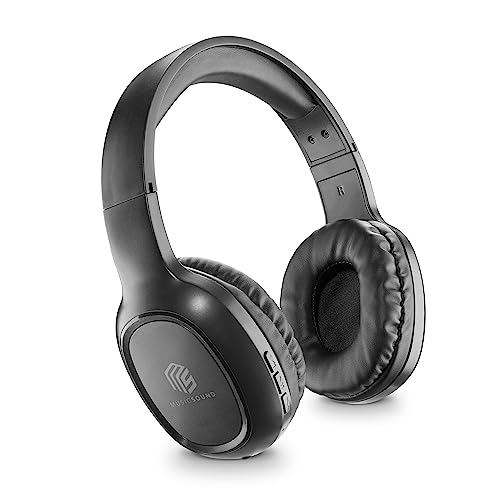 Music Sound | HEADBAND Bluetooth Basic | Cuffie on Ear Bluetooth con Archetto Estendibile - PlayTime 14h - Colore Nero