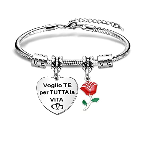 FACYONSDE Bracciale San Valentino per lei Charm