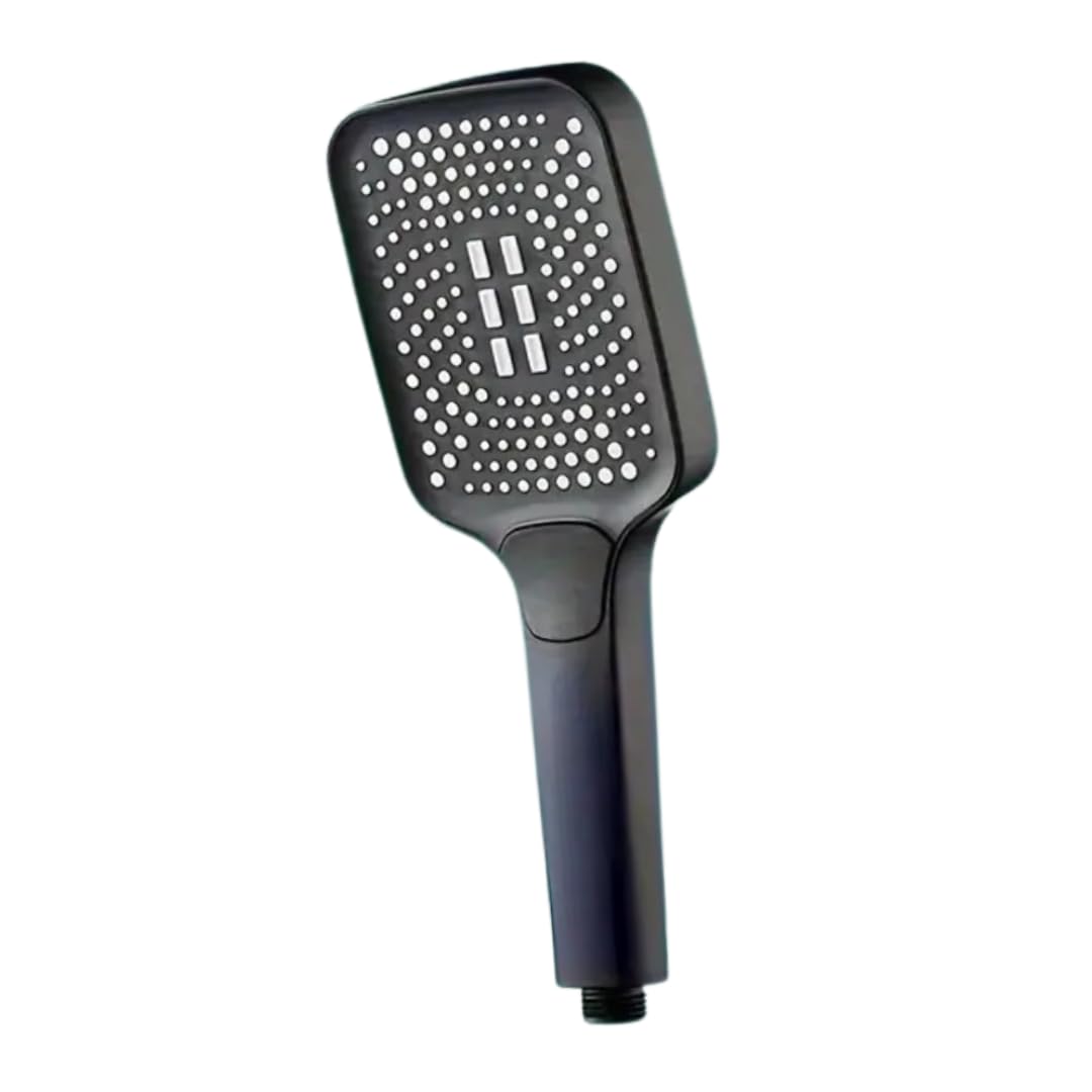 High-Pressure Handheld Shower Head with 3 Adjustable Spray Modes, Ionic Water Filter for Cleaner Water, Water-Saving Design, Easy Installation, Black or Silver Finish