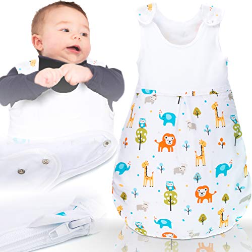 Gigoteuse d'été 100 % coton avec empiècements d'aération pour enfant (90 cm, jungle) Cover