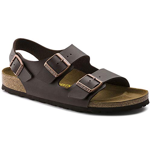 Image of Birkenstock Milano Men's Sandals, Brown, 41