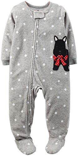 Carter's Graphic Zip Footie (Toddler/Kid) - Scottie-4T