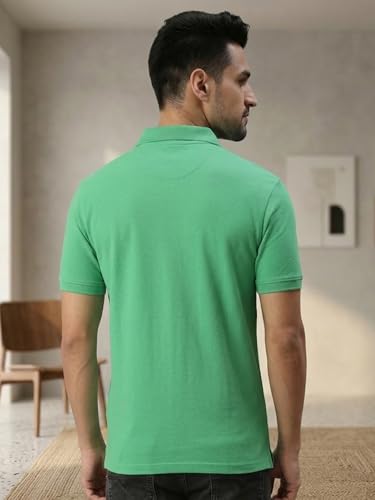 Image of Lux Cozi Men's Cotton Solid Polo Tshirt | Collar Tshirts | Half Sleeves | Stylish & Premium All Day Wear | Pack of 1