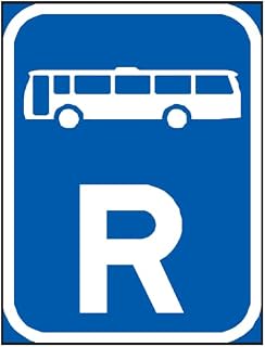Bus reservation road sign Metal Sign 12 x 8 Inch – Suitable for Home, Office, or Work Areas