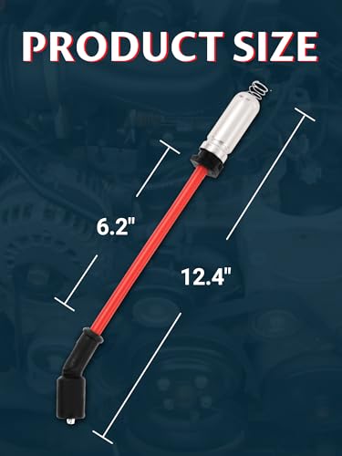 9748HH Spark Plug Wire Set Compatible with 99-06 sliverado Sierra Tahoe Yukon, 10mm Spark Plug Wires Set with Heat Sheild (Red)