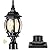 VIANIS Hardwired Lamp Posts Outdoor Lighting, Black Dusk to Dawn Outdoor Lamp Post Light Fixture with Pier Mount Base, 100% Aluminum 3-inch Exterior Post Lantern for Porch, Patio, Backyard, Garden