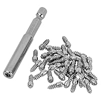 Michigan Tungsten Water Studs for Fishing Waders & Hiking Boots, Socket Included, Pack of 40