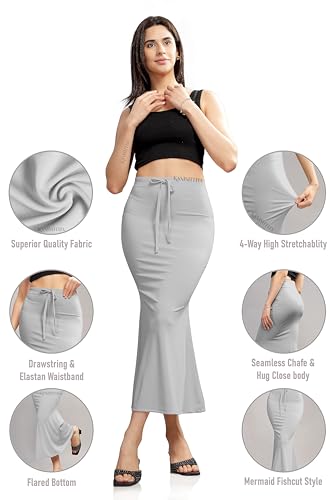 Image of Women Saree Shapewear Petticoat Skirt