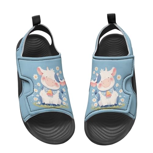 Hook and Loop Toddler Sandals for Girls - Non-slip, Comfortable, Stable, for Walking, Water Park and Beach
