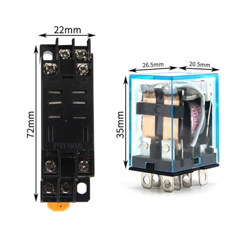 Relais micro HH62P LY2NJ 10A composant électronique basse tension commande 12V