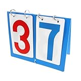 POPETPOP Portable Table Top Scoreboard Flipper Durable Score Keeper for Basketball Football Tennis and More Easy to Use Score Display for Tracking