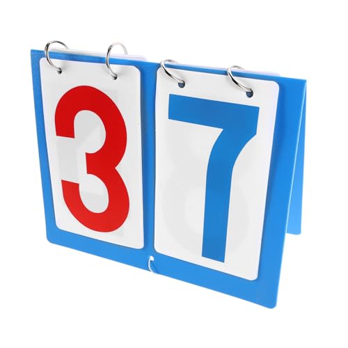 POPETPOP Portable Table Top Scoreboard Flipper Durable Score Keeper for Basketball Football Tennis and More Easy to Use Score Display for Tracking