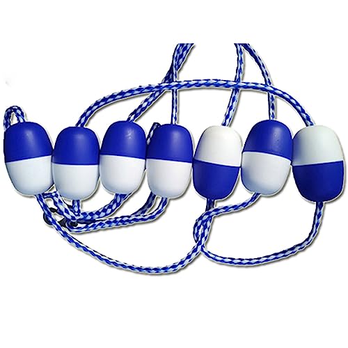 Kit Di Galleggianti Con Ganci Per Corsia Di Sicurezza Per Piscina, 32,8 Piedi, Divisorio Di Corsia Per Piscine Per Palestra Scolastica, Attrezzatura P