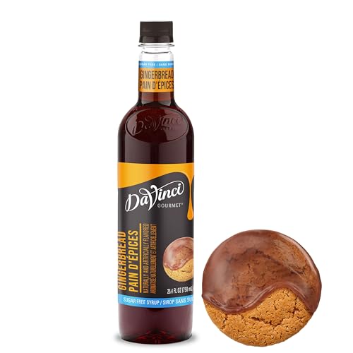 DaVinci Gourmet Sugar-Free Gingerbread Syrup, 25.4 Fluid Ounces (Pack of 1)