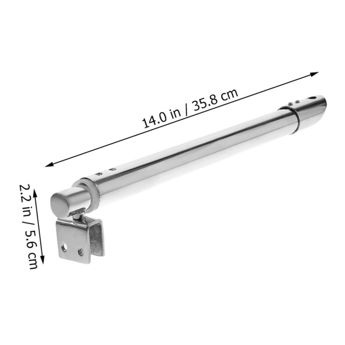 Asta di Supporto Doccia ad Alta Resistenza in Acciaio Inossidabile Argento Sostituzione Staffa Doccia Muro per Vetro 8-12mm per Porta Box Bagno