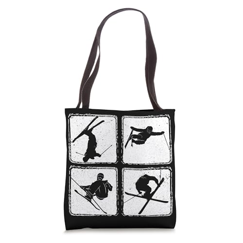 Freestyle Skiing Stunt Ski Tote Bag
