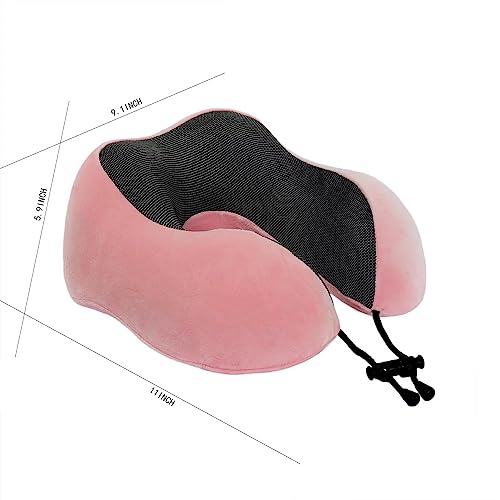 Makimoo Memory Foam Travel Pillow, Neck Pillow with 360-Degree Head Support, Comfortable and Lightweight, Ideal for Sleeping on Airplane, Car, Train, Bus and Home Use, Comes with Storage Bag - Image 3