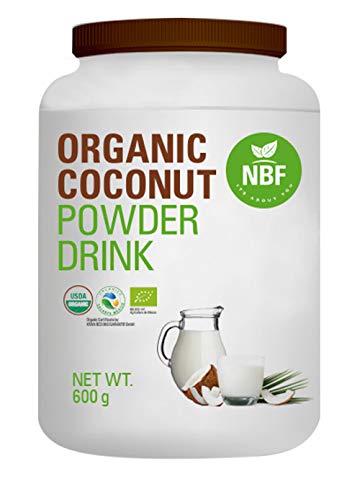 NBF Organic Coconut Powder 21.1Oz Drink Non-GMO Vegan Keto Paleo Unsweetened Dairy Free