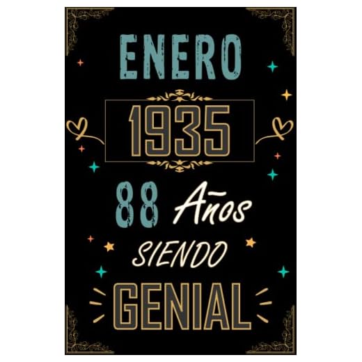 CUADERNO, ENERO 1935 88 AÑOS SIENDO GENIAL: Regalo de 88 cumpleaños para mujeres y hombres, ideas de 88 cumpleaños... un cumpleaños... divertido, ... regalo de 88 cumpleaños para él/ella.