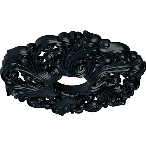 Image of Ekena Millwork CM19ORNSF Orrington Ceiling Medallion fits Canopies up to 4 3 /4, Night Shade