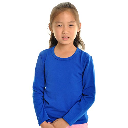 Angelina Kids Fleece Lined Crew-Neck Long Sleeves Thermal Top (3-Pack)4