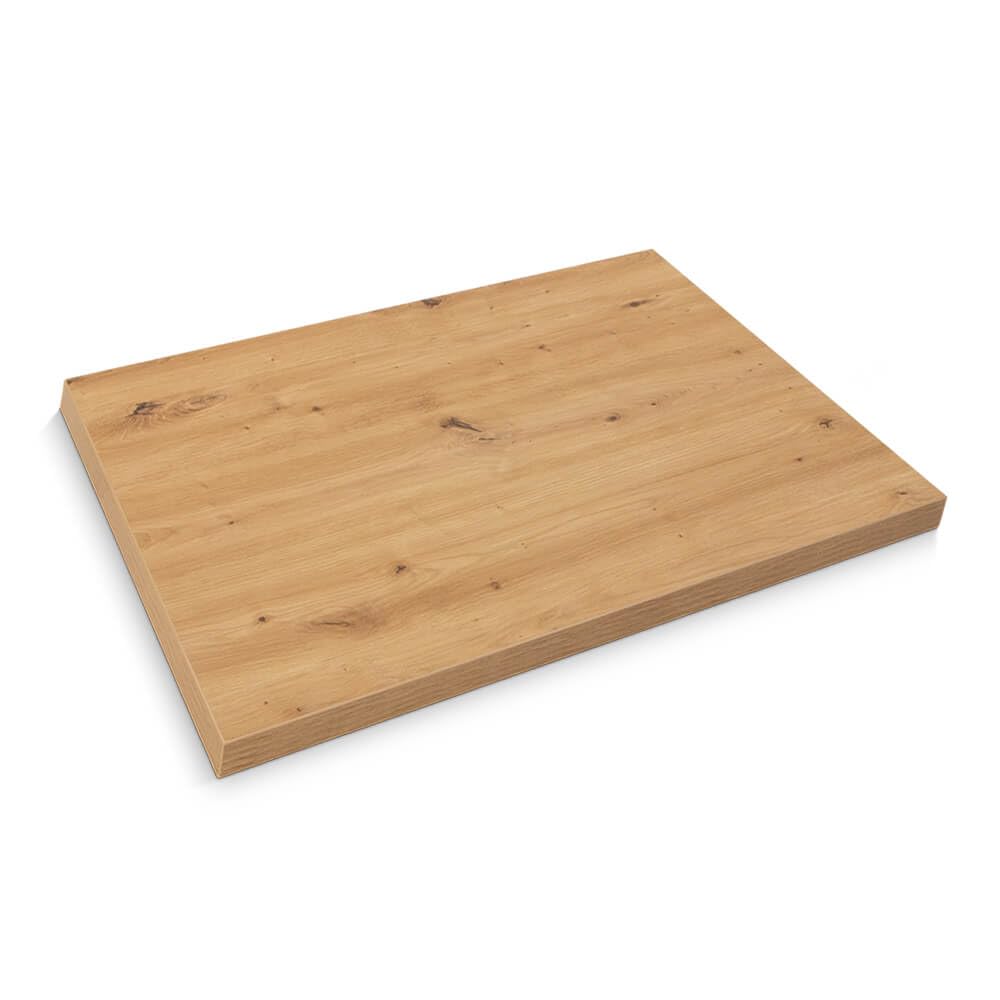 Spanplatte nach Maß - 3,8 cm stark, melaminbeschichtet, mit ABS-Kante - Made in Germany - für Möbel- und Innenausbau (Artisan Eiche, 60 x 60 cm)