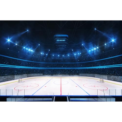 Ice Hockey Stadium Backdrop 7x5ft for Photos and Events