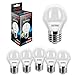 ULTRA LED E27 dimmbar naturweiss, 4000k, Glühbirne G45 LED Glühlampe 220v, 7w LED Lampe ersetzt 40w, LED Leuchtmittel abstrahlwinkel 360 Grad, LED Birne ultrahell 560 Lm, Fflimmerfrei, 6er-Pack