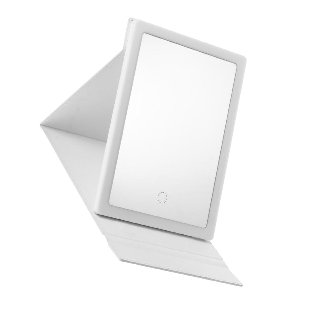 Miroir haute définition LED ABOOFAN à éclairage rechargeable