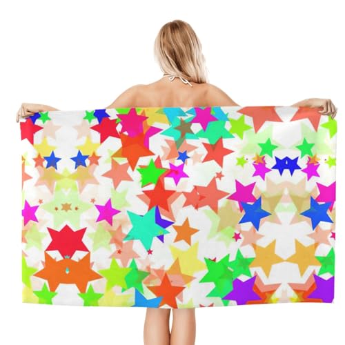 Serviette de bain microfibre à étoiles pour la douche des enfants - 3